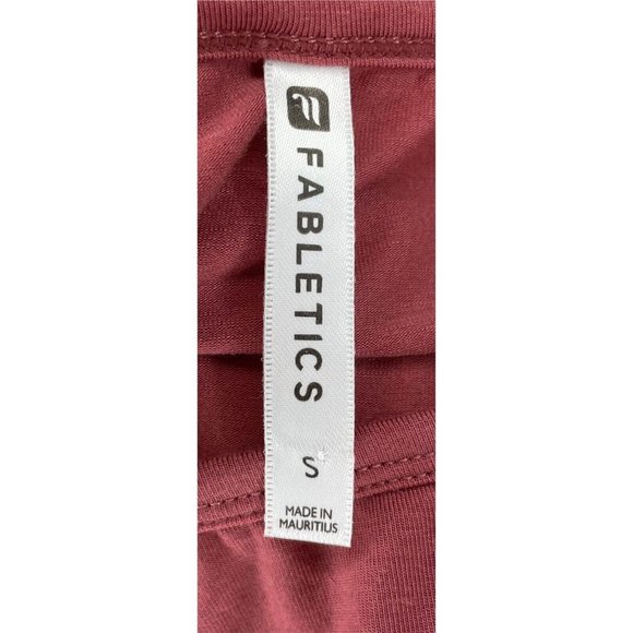 Fabletics Kaya Tank Top Sleeveless Pink Terracotta Ruched Side Tie Women's Small - Picture 5 of 5